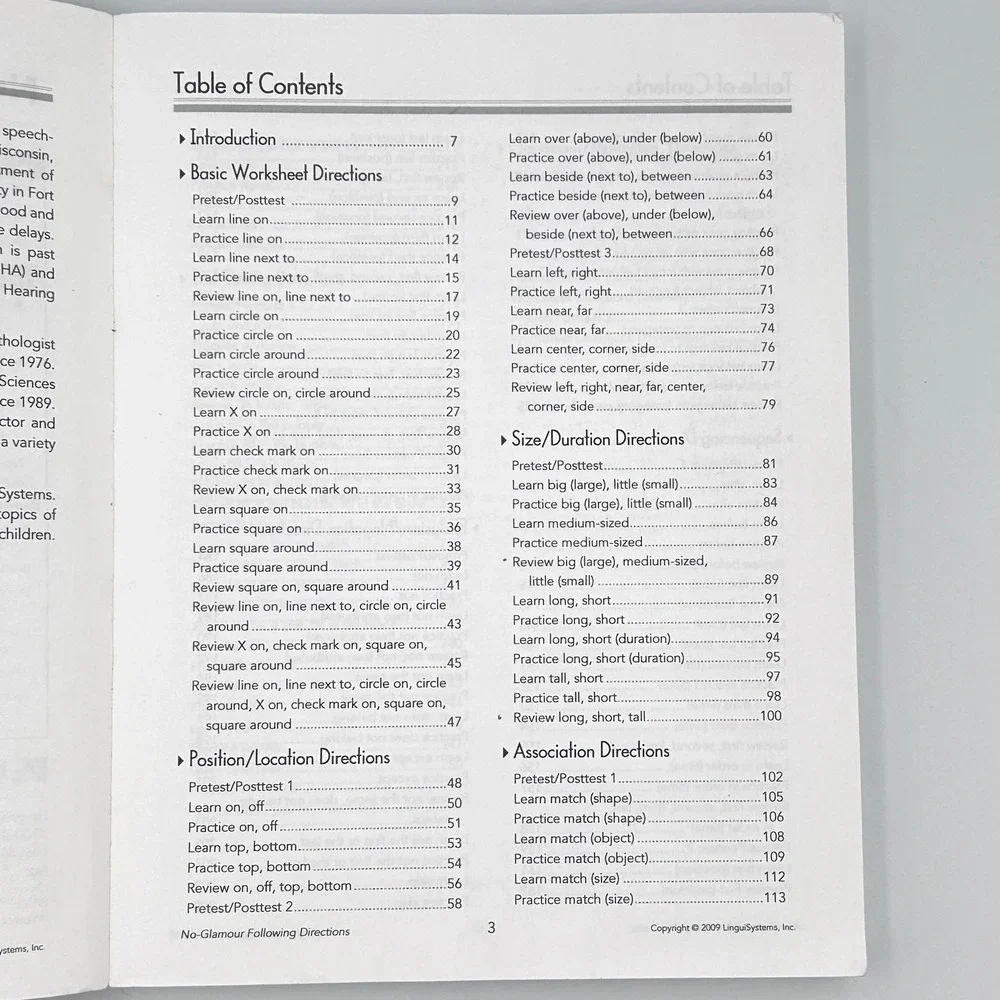 No-Glamour‎ Following Directions Flahive Lanza Teaching Parent Resource Book K–3